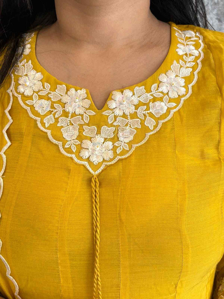 chanderi-embroidered-anarkali-with-designer-sleeves-yellow-2