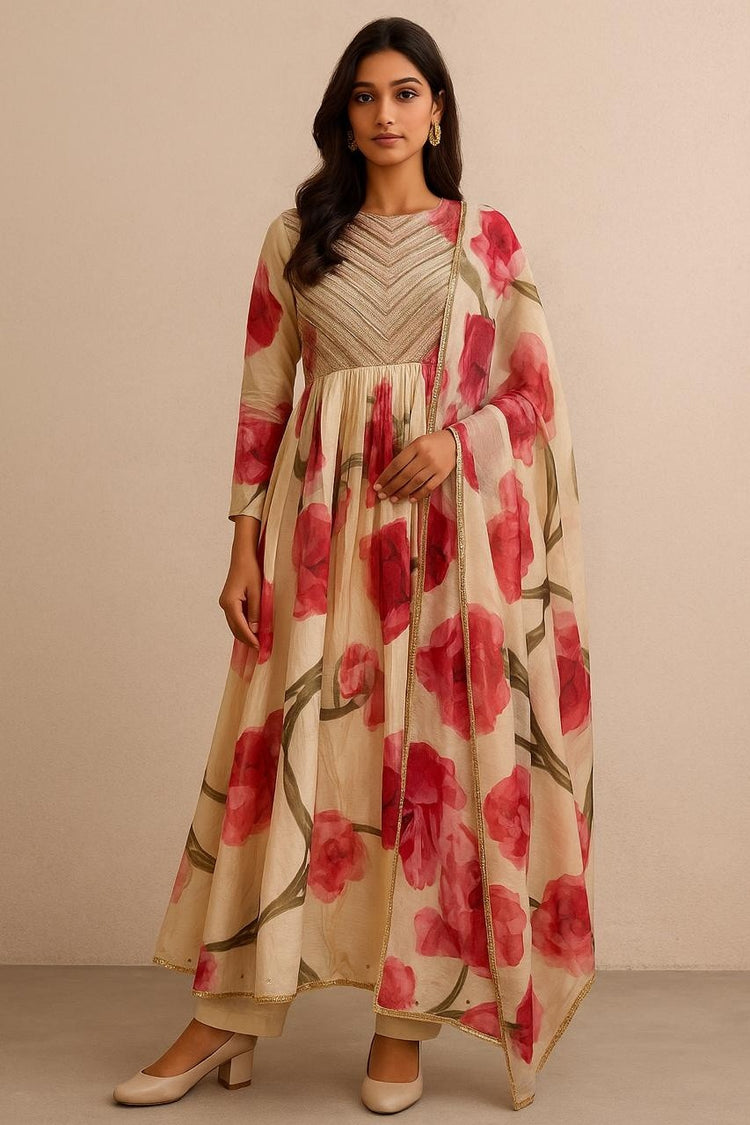 chanderi-floral-print-embroidered-suit-set-with-cotton-lining-beige-and-pink-1