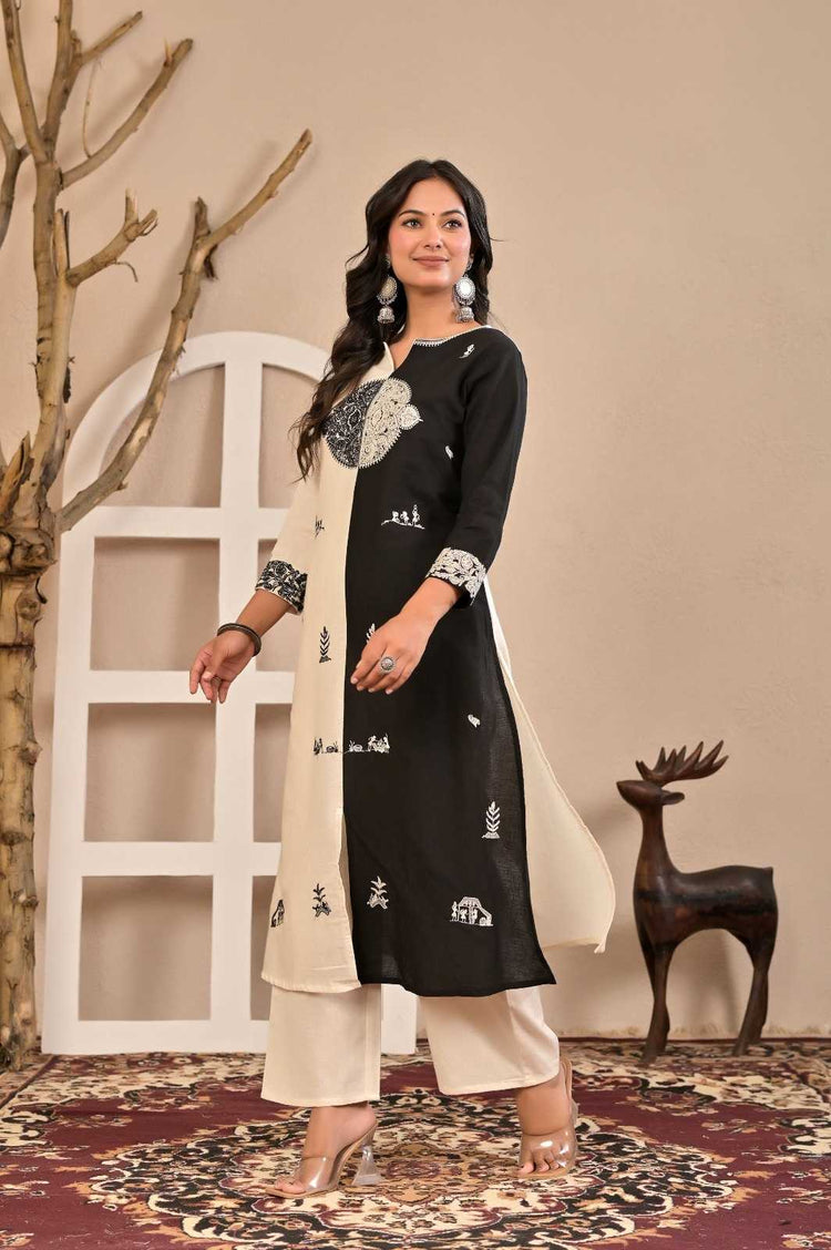 cotton-flex-embroidered-block-pant-set-black-4