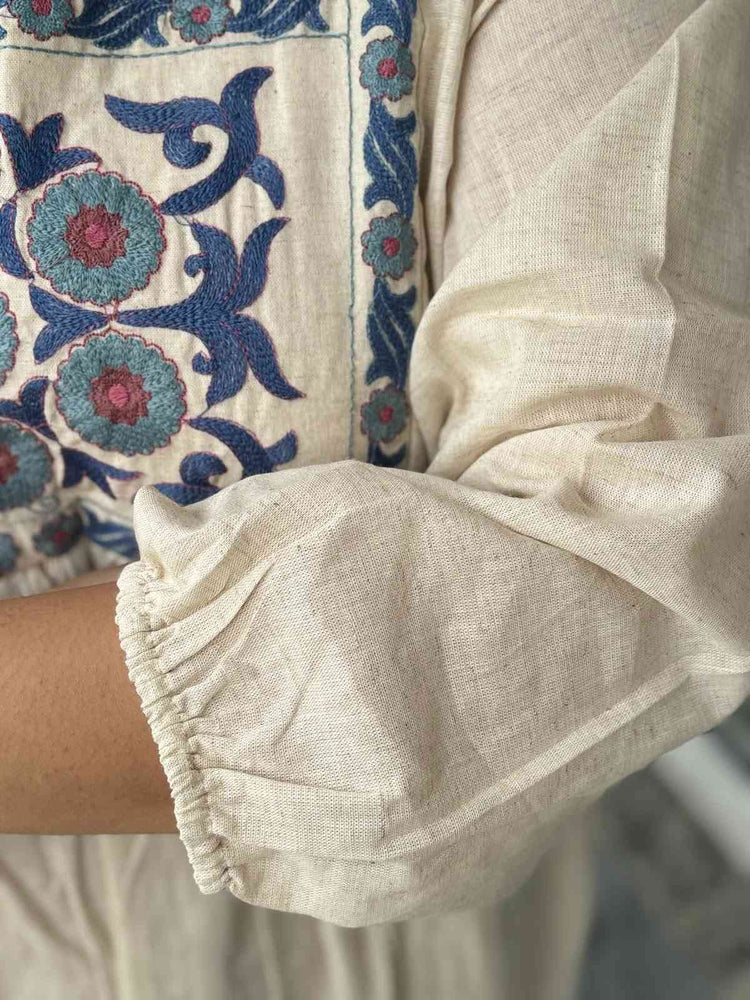 cotton-flex-oversized-embroidered-dress-beige-2