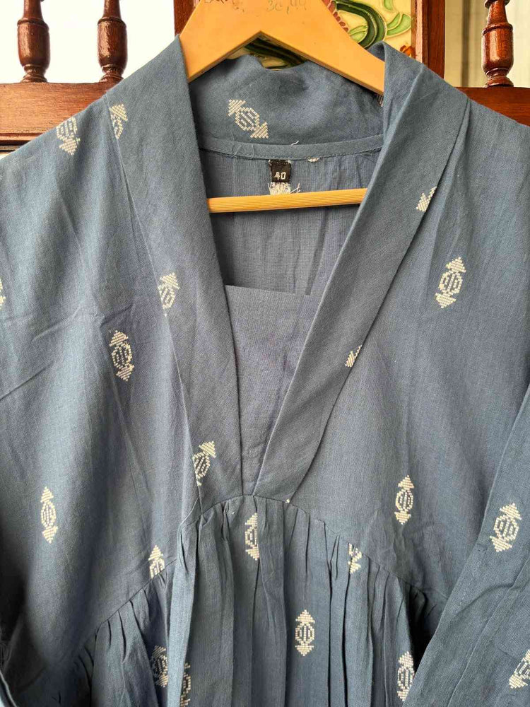 cotton-handloom-jamdani-hand-embroidered-dress-blue-2