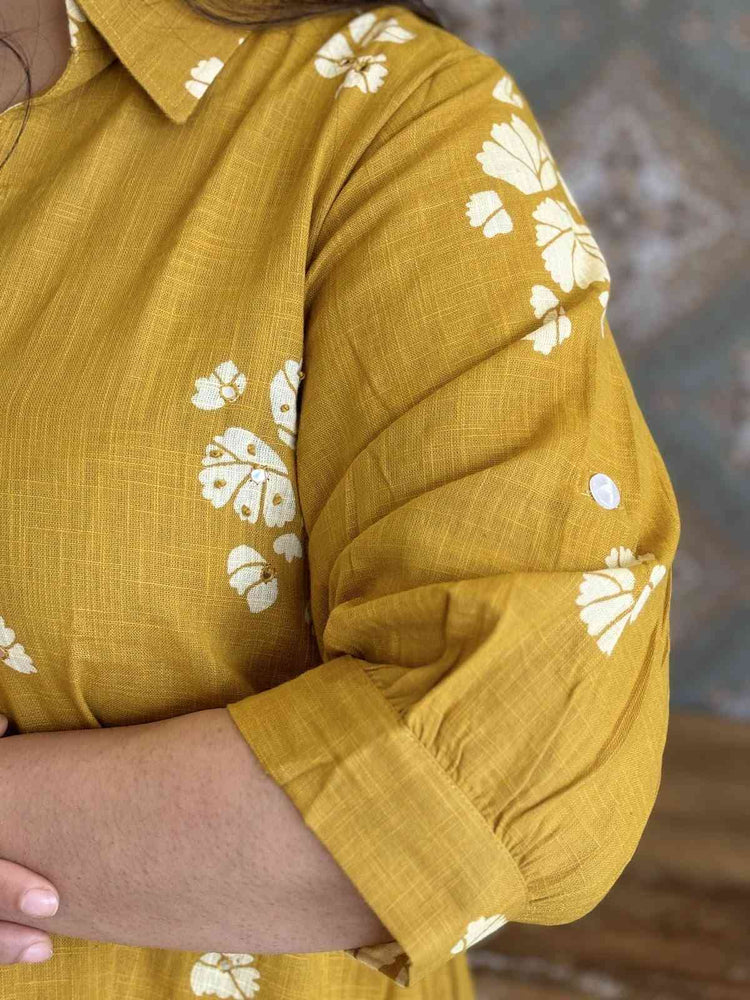 cotton-slub-pant-set-with-knot-work-mirror-work-mustard-3