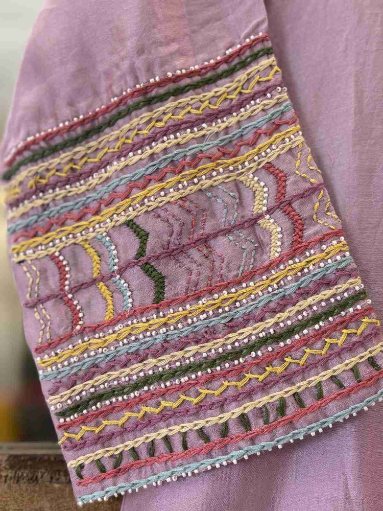 dola-silk-hand-embroidered-a-line-suit-set-with-mul-cotton-lining-paired-with-organza-dupatta-lavender-3