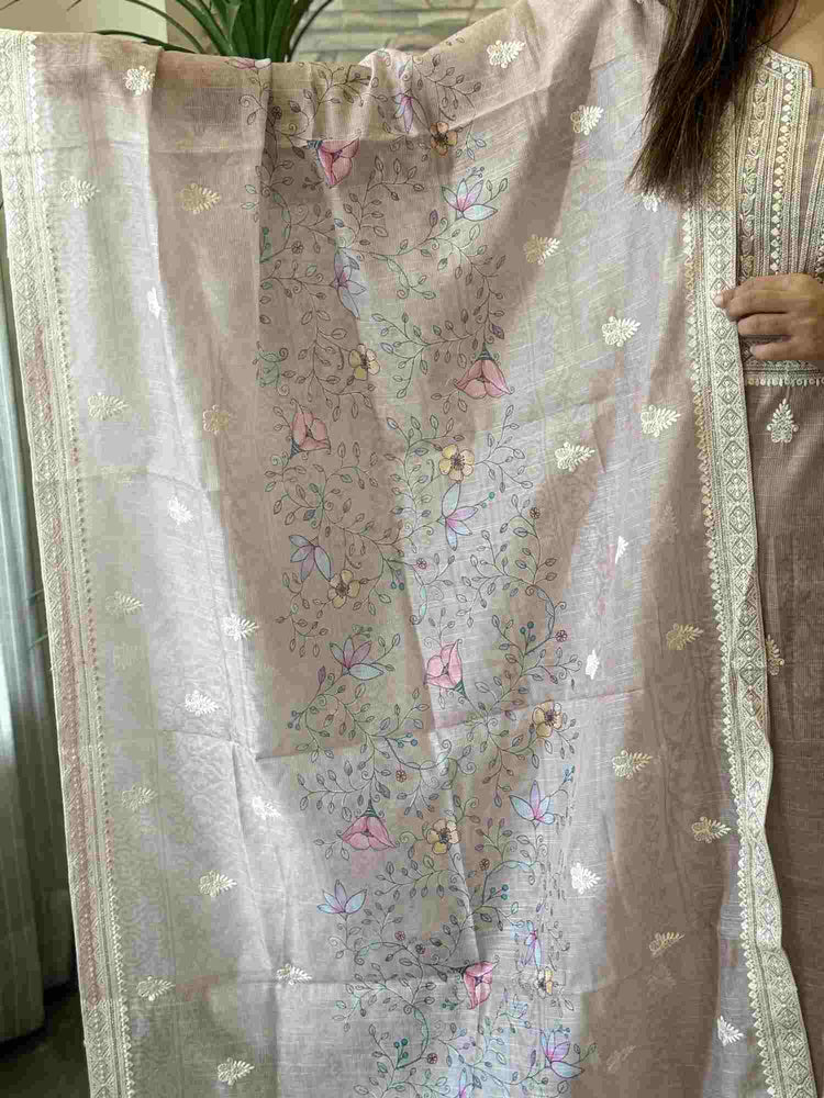 kota-chanderi-fabric-embroidered-straight-fit-suit-set-with-mul-cotton-lining-camel-5