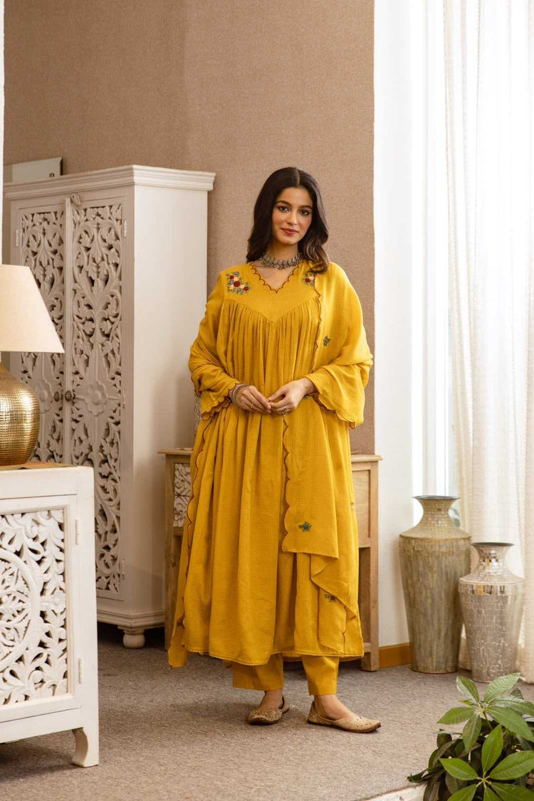 mul-kota-cotton-a-line-embroidered-suit-set-with-gathers-lining-mustard-5