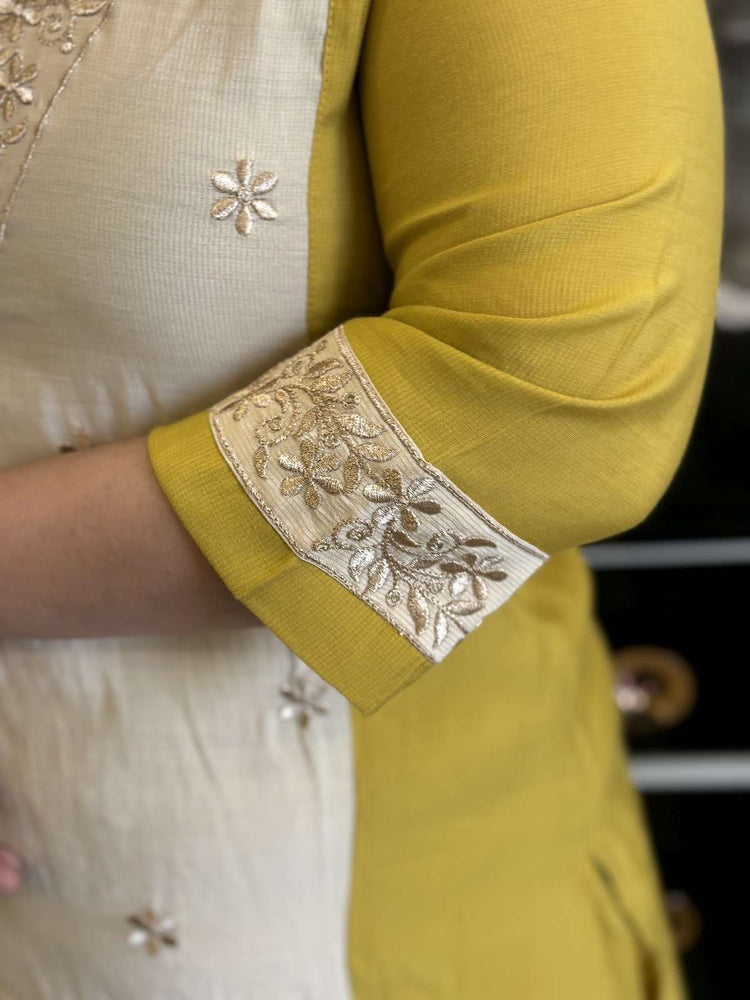 muslin-v-neck-embroidered-pant-set-yellow-3