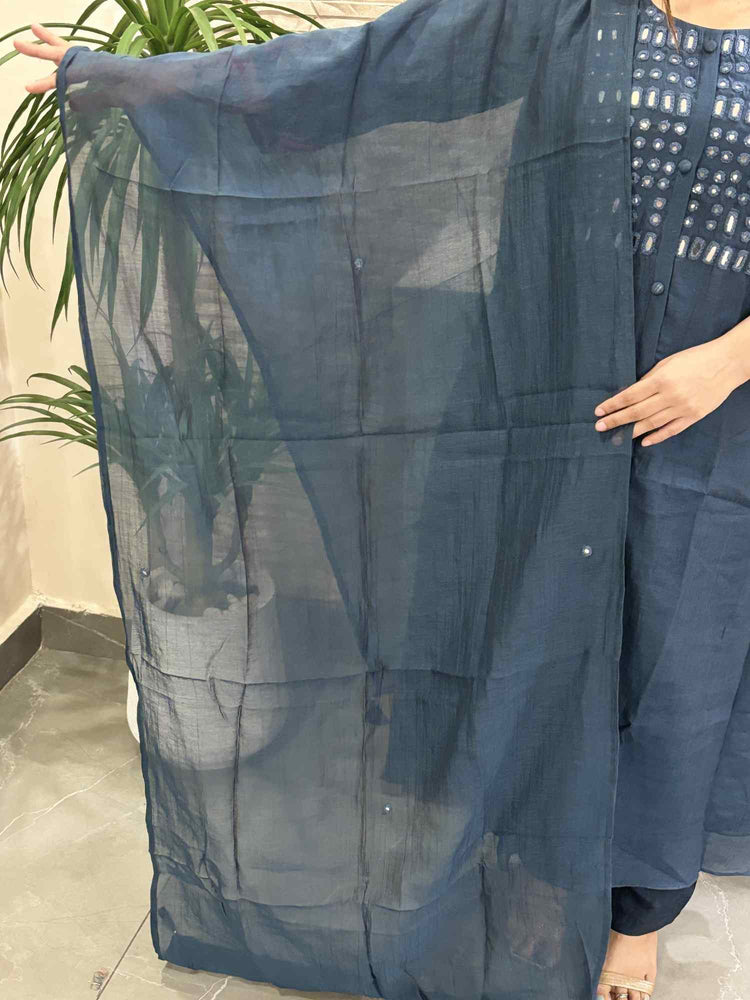 premium-banaras-mul-chanderi-mirror-work-hand-embroidered-a-line-suit-set-navy-blue-4
