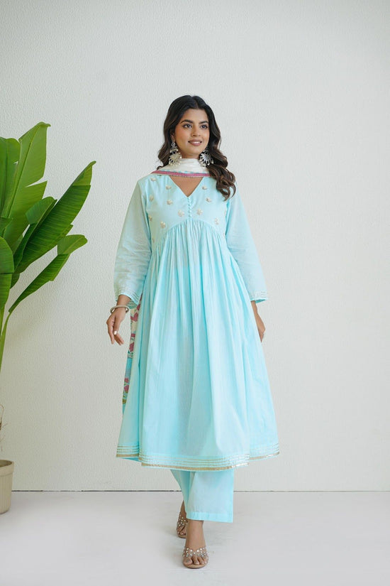 premium-cotton-alia-cut-embroidered-suit-set-paired-with-hand-block-print-dupatta-sky-blue-2