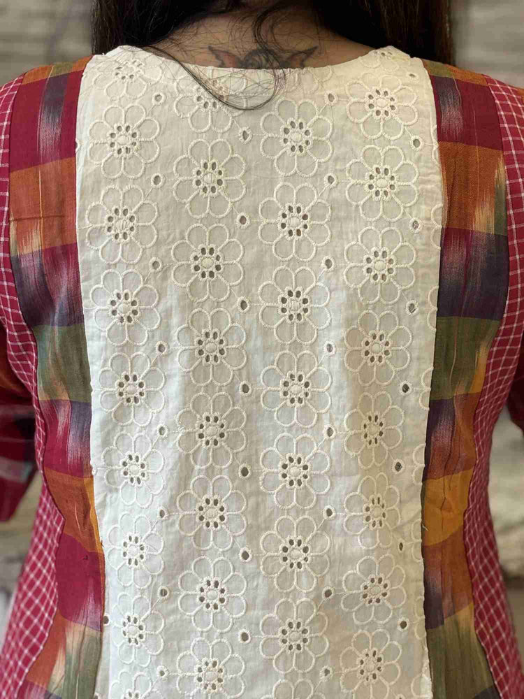 premium-cotton-schiffili-handloom-gamcha-checks-and-ikkat-print-a-line-dress-with-mul-cotton-lining-and-pockets-off-white-4
