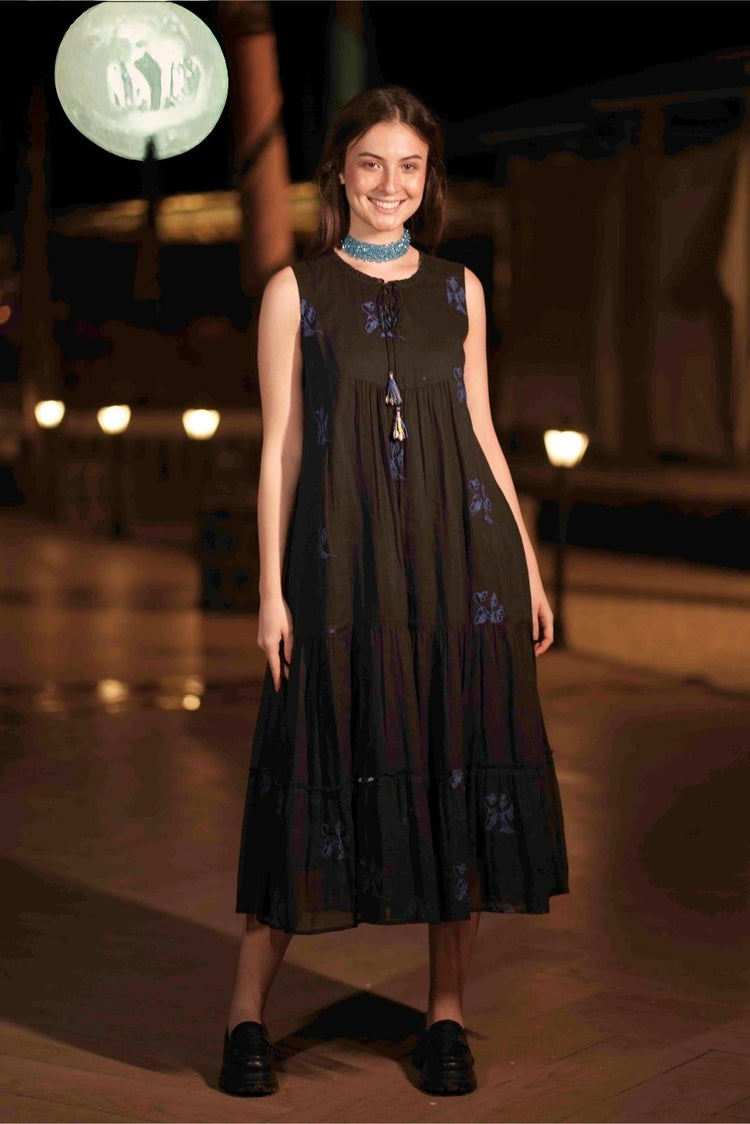 premium-mul-cotton-embroidered-shrug-dress-blue-and-black-3