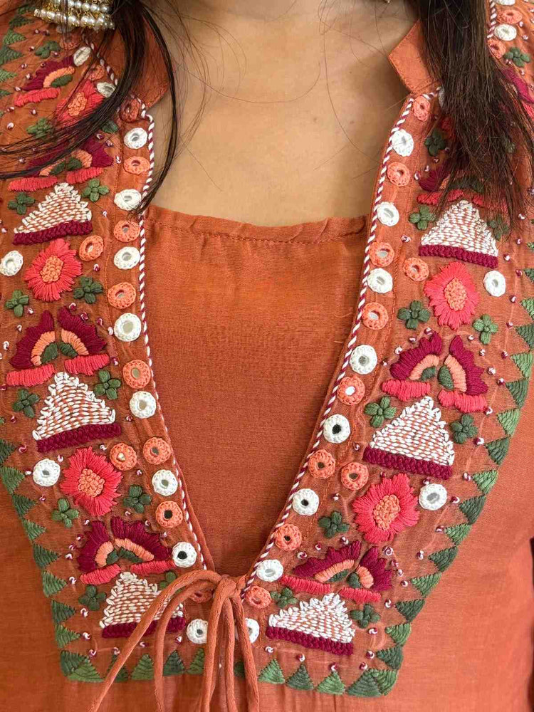 pure-bananas-mul-chanderi-hand-embroidered-dress-with-cotton-lining-rust-2