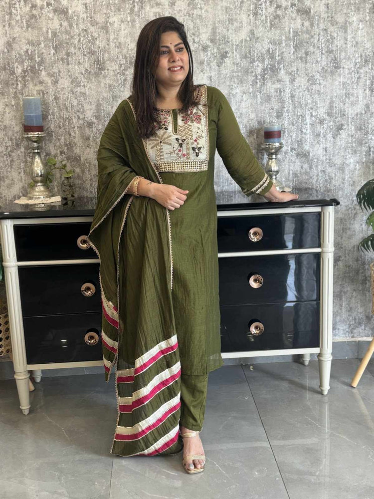 pure-bananas-mul-chanderi-hand-embroidered-suit-set-mehendi-green-1