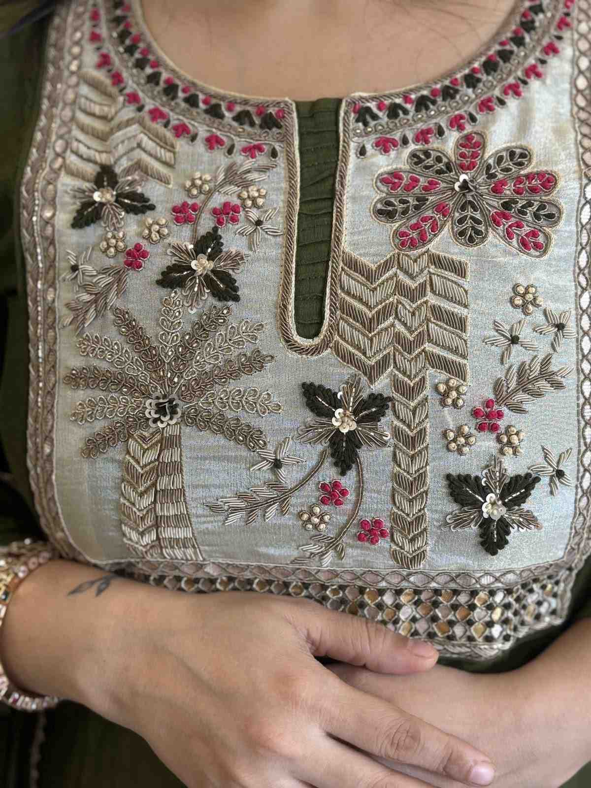 pure-bananas-mul-chanderi-hand-embroidered-suit-set-mehendi-green-2