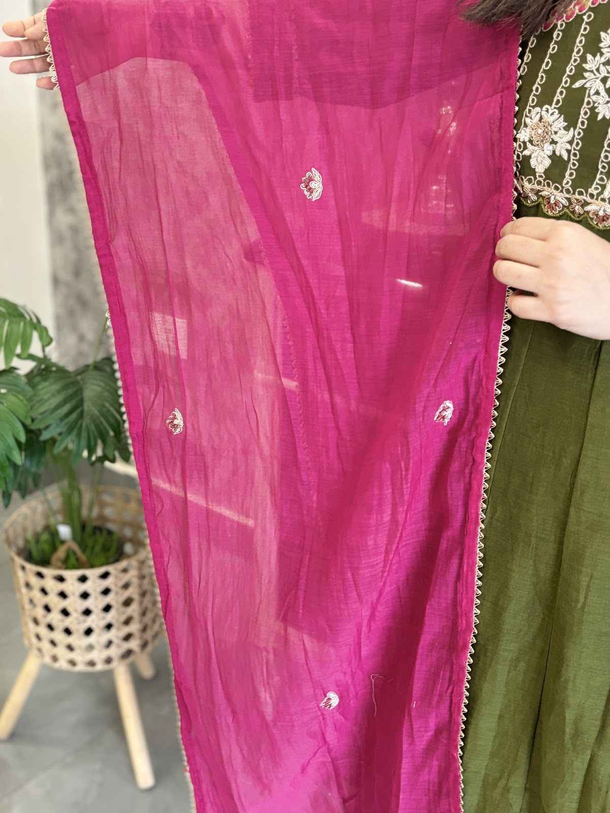 pure-bananas-mul-chanderi-zardozi-spring-work-hand-embroidered-a-line-suit-set-dark-mehendi-green-5