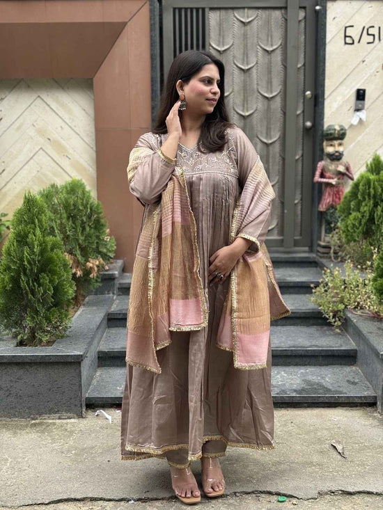 pure-chanderi-hand-embroidered-suit-with-gathers-paired-with-pure-tissue-chanderi-dupatta-mouse-colour-1