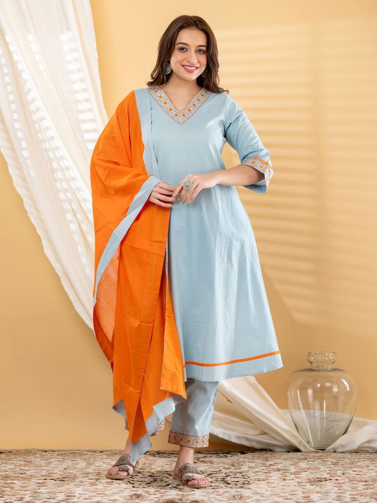 pure-cotton-a-line-embroidered-suit-set-blue-1