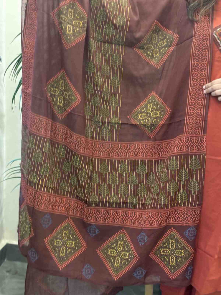 pure-cotton-a-line-suit-set-with-mirror-work-embroidery-at-front-back-rust-5