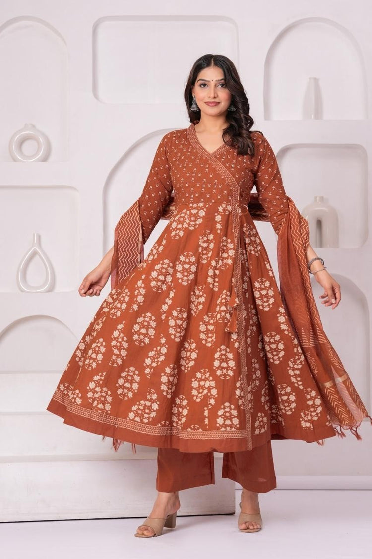 pure-cotton-angrakha-style-anarkali-with-chanderi-dupatta-rust-1