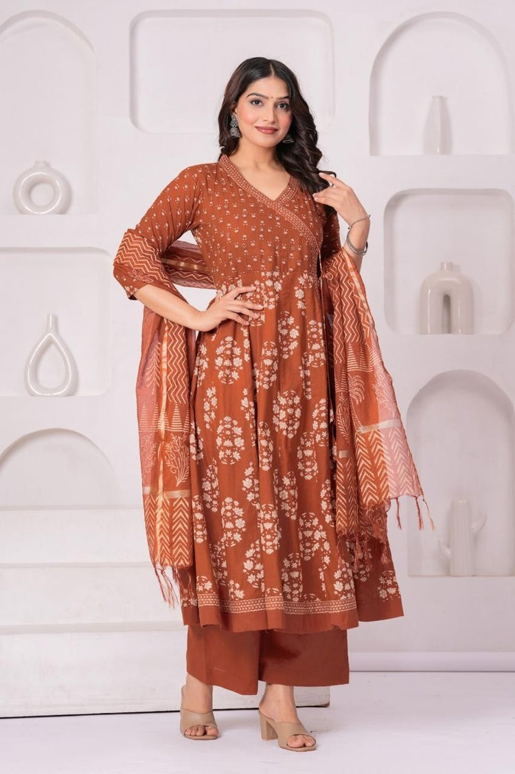 pure-cotton-angrakha-style-anarkali-with-chanderi-dupatta-rust-4