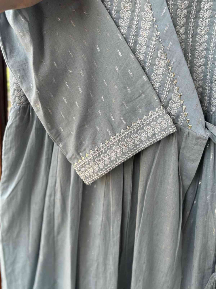 pure-cotton-angrakha-style-embroidered-anarkali-kurti-ice-grey-3