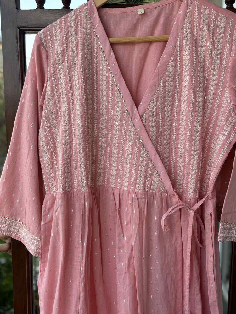 pure-cotton-angrakha-style-embroidered-anarkali-kurti-pink-2