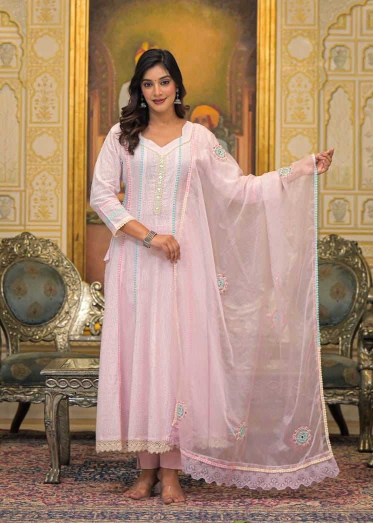 pure-cotton-dobby-lace-work-anarkali-with-cotton-inner-paired-with-hand-embroidered-mirror-work-organza-dupatta-baby-pink-1