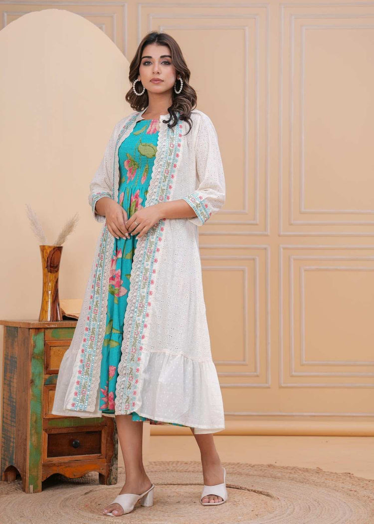 pure-cotton-dress-with-embroidery-schiffli-shrug-rama-green-4