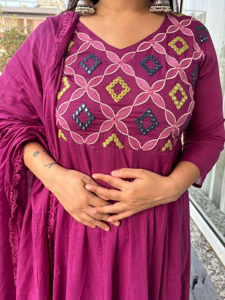 pure-cotton-embroidered-anarkali-paired-with-mul-cotton-dupatta-wine-2