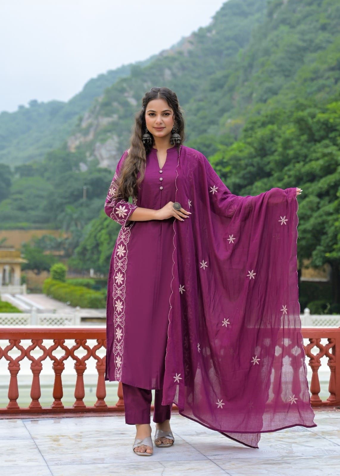 pure-cotton-embroidered-suit-set-wine-1