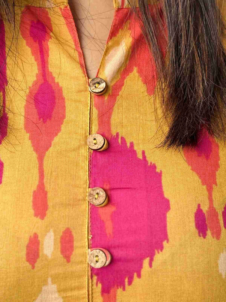 pure-cotton-ikkat-print-tiered-floor-length-dress-mustard-3
