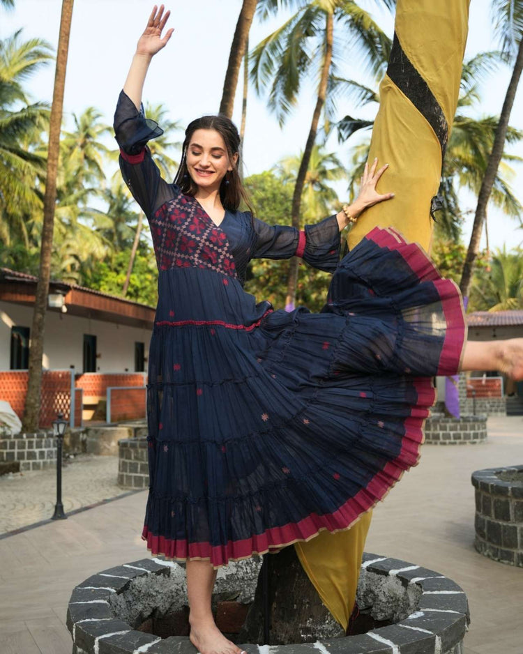 pure-cotton-jamdani-dress-with-both-side-pockets-navy-blue-1