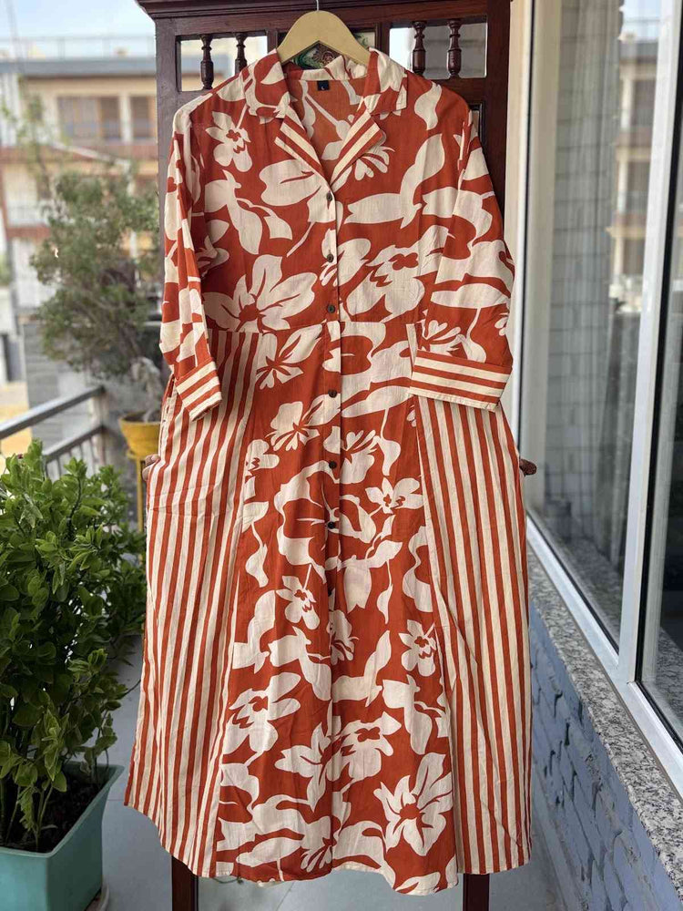 pure-cotton-printed-a-line-dress-orange-2