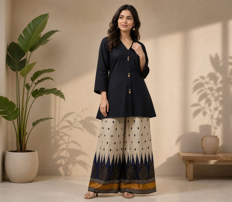 pure-crepe-co-ord-set-with-ajrakh-print-palazzo-black-1