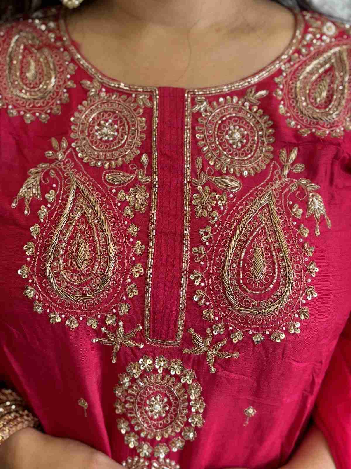 pure-dola-silk-zardozi-work-a-line-suit-set-paired-with-oraganza-hand-embroidered-dupatta-rani-3