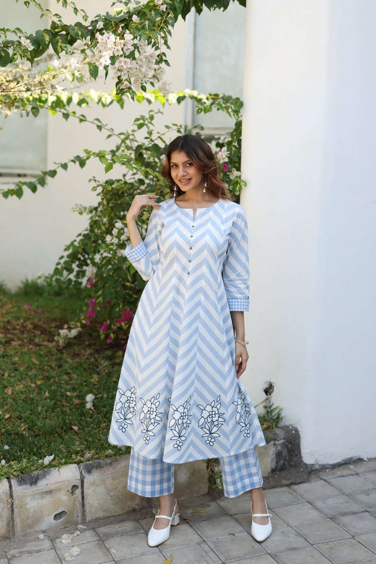 pure-handloom-cotton-anarkali-style-pant-set-with-hand-brush-paint-light-blue-1