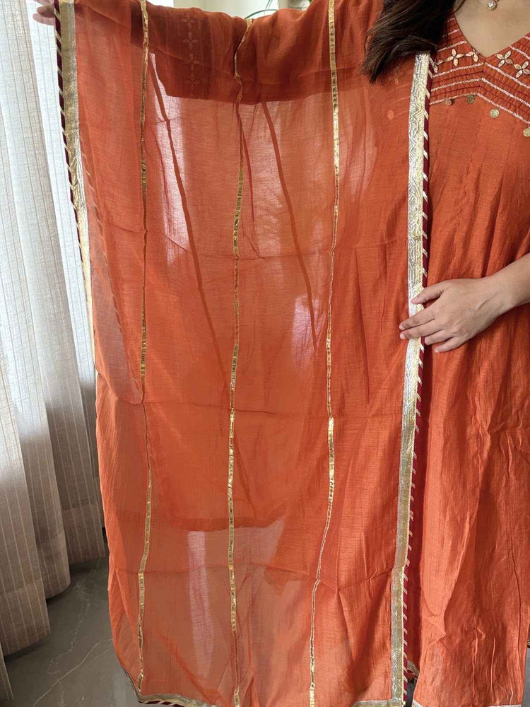 pure-mul-chanderi-gota-work-a-line-suit-set-paired-with-gota-work-mul-chanderi-dupatta-rust-5