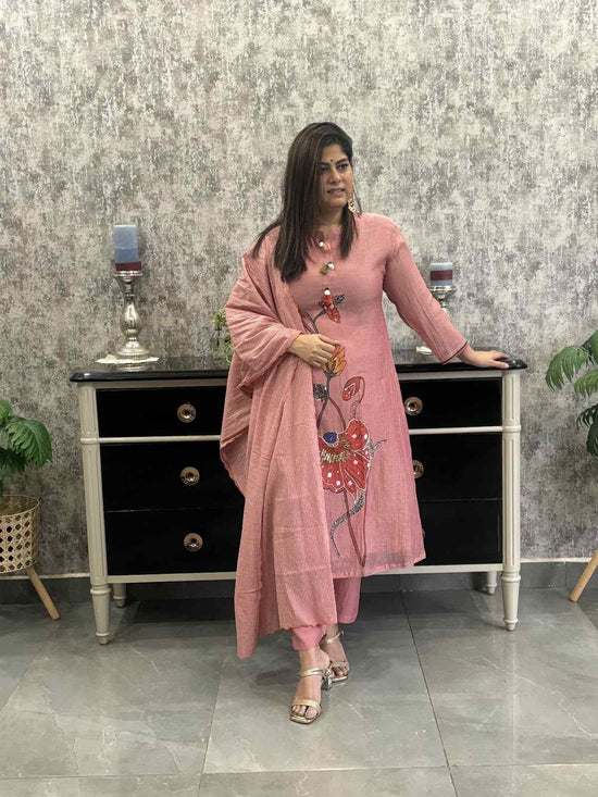 pure-mul-chanderi-hand-brush-painted-hand-embroidered-a-line-suit-set-peach-1