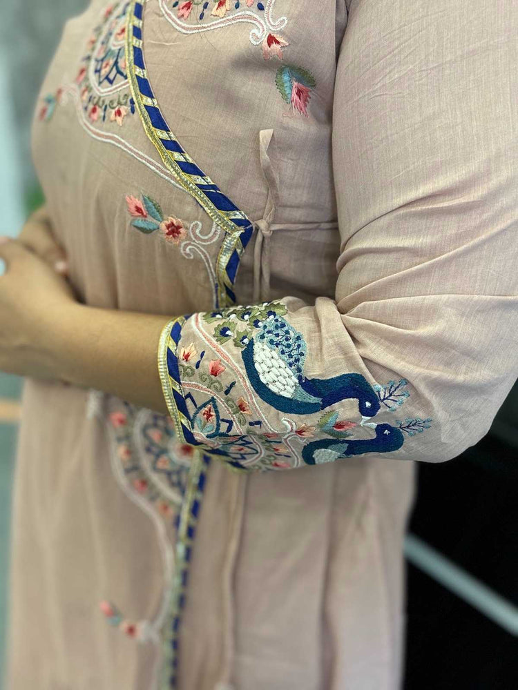 pure-mul-cotton-angrakha-style-embroidered-dress-powder-peach-4