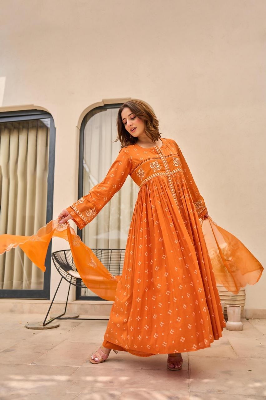 pure-mul-cotton-bandhni-print-embroidered-suit-set-paired-with-organza-dupatta-orange-1