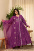 pure-mul-cotton-bandhni-print-embroidered-suit-set-paired-with-organza-dupatta-wine-1