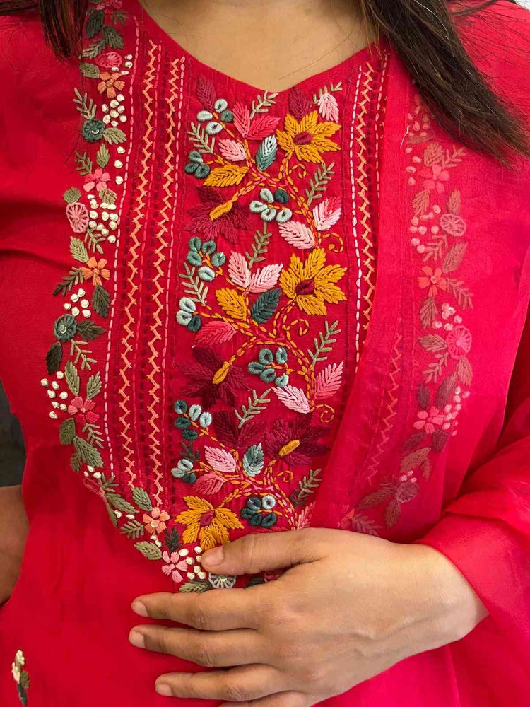 russian-silk-hand-embroidered-suit-set-paired-with-hand-embroidered-organza-dupatta-red-2