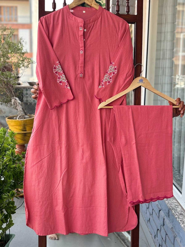 soft-cotton-flex-embroidered-pant-set-dark-peach-1