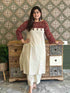 ajrakh-hand-embroidered-a-line-pant-set-beige-1