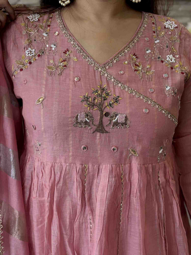angrakha-style-embroidered-mul-chanderi-suit-set-with-gathers-and-cotton-lurex-lining-paired-with-tissue-dupatta-pink-2