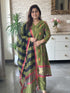 banarasi-silk-jamdani-a-line-suit-set-with-cotton-lining-pockets-paired-with-chanderi-dupatta-mehendi-green-1