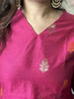 banarasi-silk-jamdani-a-line-suit-set-with-cotton-lining-pockets-paired-with-chanderi-dupatta-rani-2