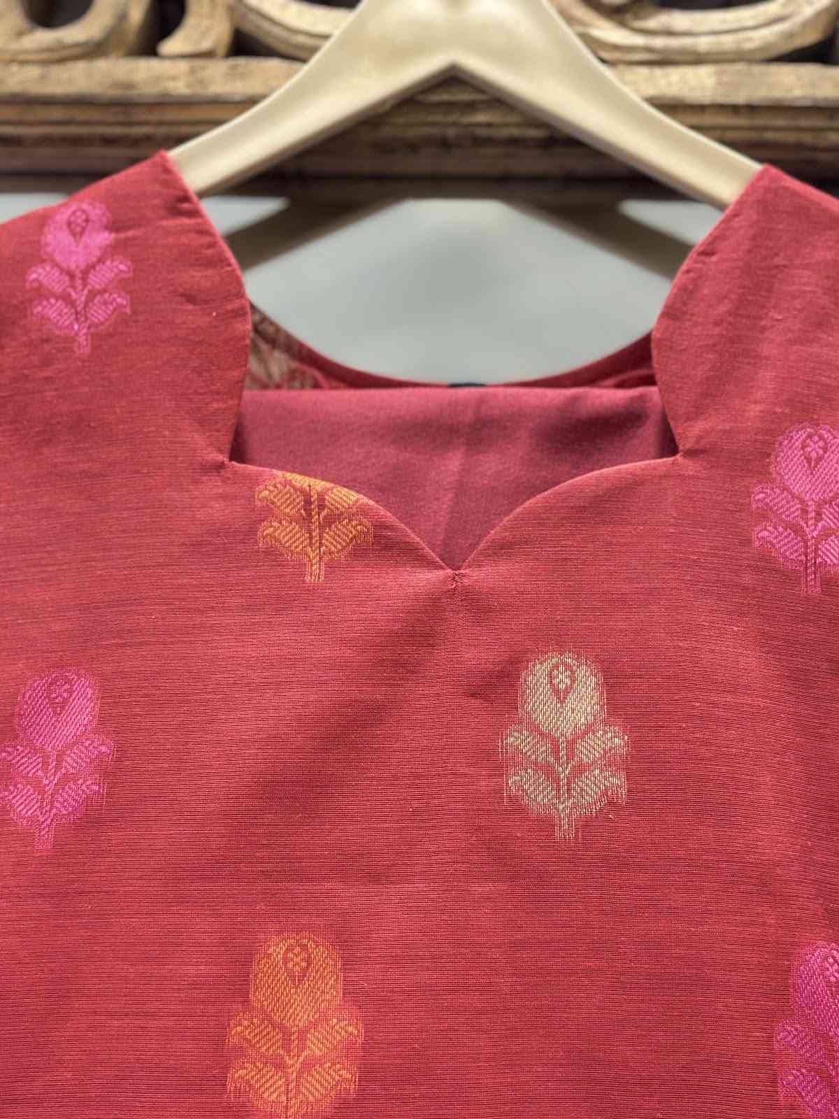 banarsi-silk-jamdani-a-line-suit-set-with-cotton-lining-paired-with-silk-striped-dupatta-maroon-3