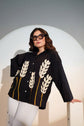 Brush Paint Cotton Oversized Shirt