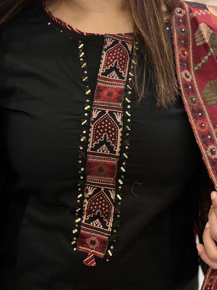 cambric-cotton-a-line-pant-set-paired-with-embroidered-jacket-black-2