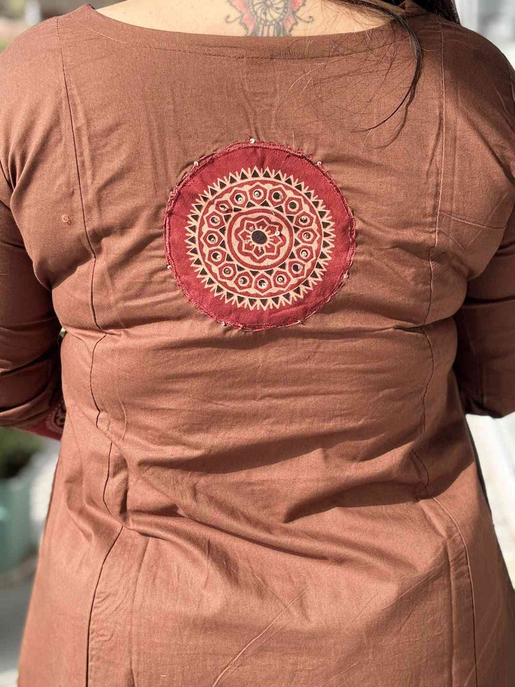 cambric-cotton-embroidered-a-line-suit-set-with-patch-work-at-back-embroidered-pockets-brown-4